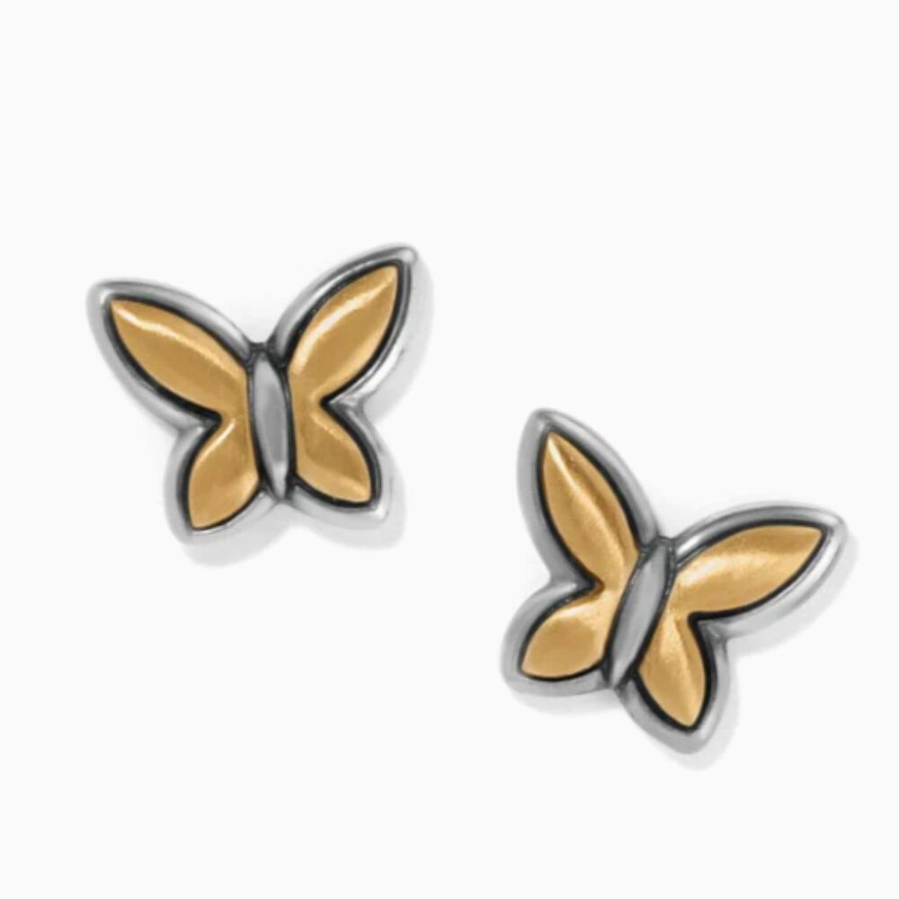 Brighton Goldie Wings Mini Post Earrings NWT